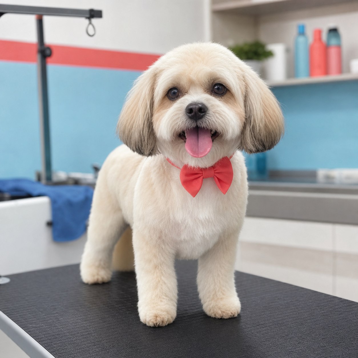Serviço completo de banho e tosa para cães na União Pet em São Bento do Sul