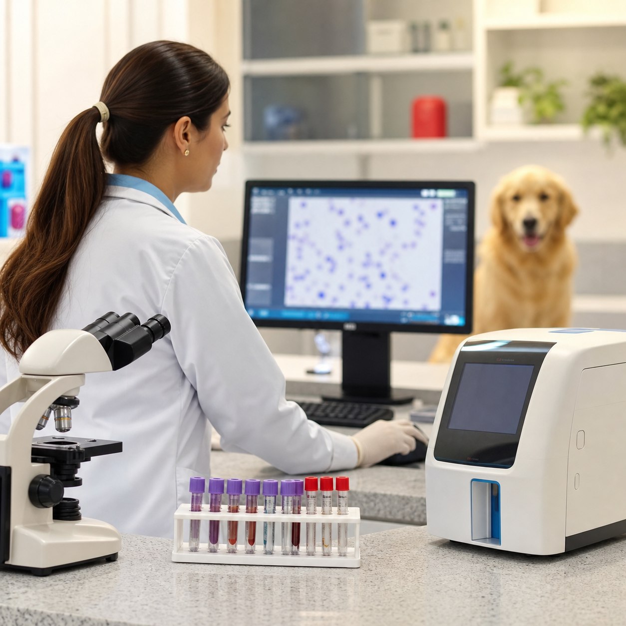 Exames veterinários na União Pet em São Bento do Sul